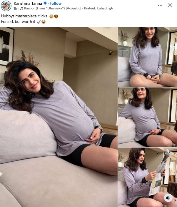 Karishma Tanna Social Media Pregnancy Photo